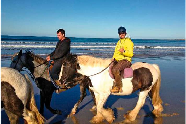 Vincent Langer can also do it in the waves or on a freestyle board. And on horseback if necessary.