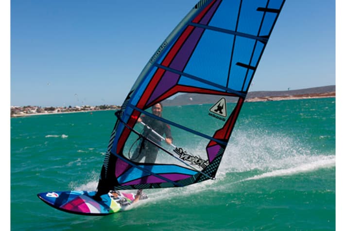 [Board] Fanatic FreeWave 105 TE :  [Segel] Gaastra Poison 5,3 :[Tester] Frank Lewisch : [Spot] Langebaan