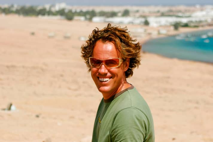 Harry Nass, der Stationsbesitzer betreibt mehrere Center in Dahab mit insgesamt 550 Boards