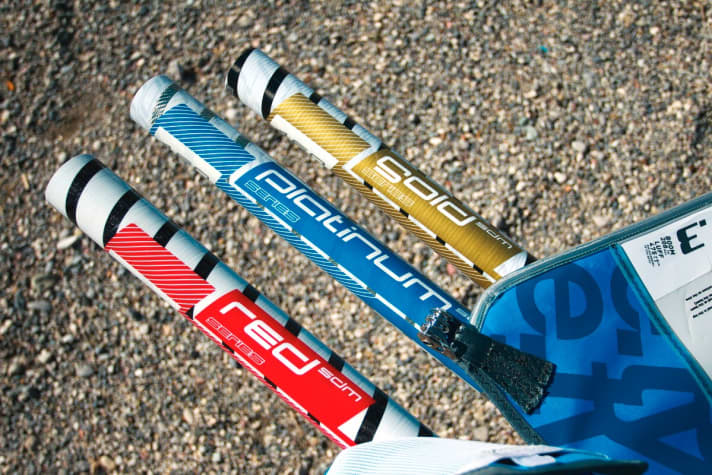 Masts with different carbon content