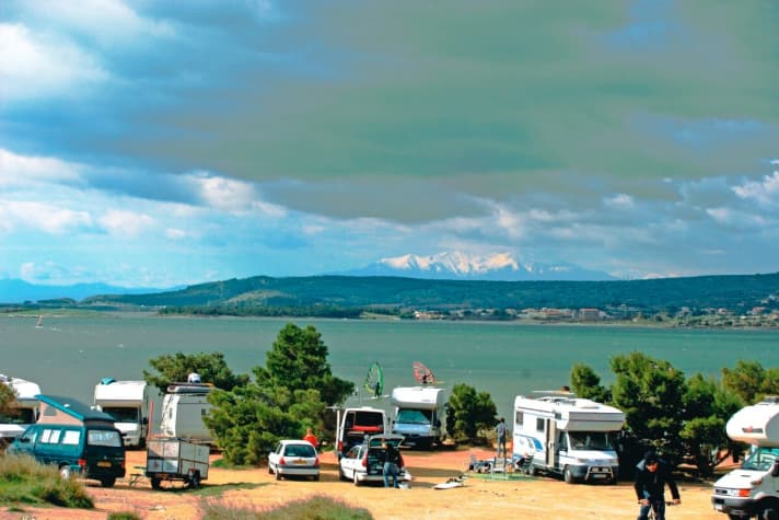 Der Spot Le Goulet im Norden des Etang de Leucate