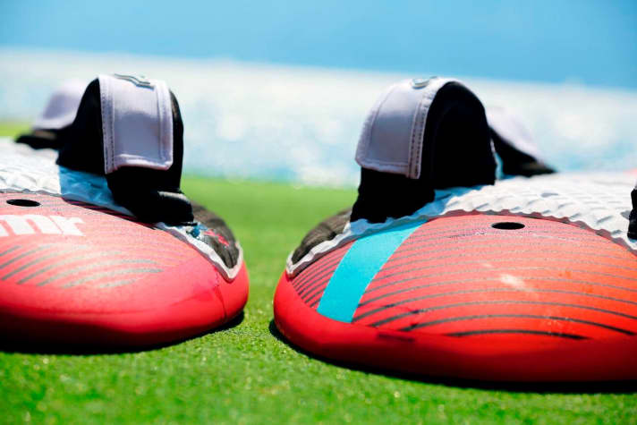   The new JP (left) is also flatter in the stand area