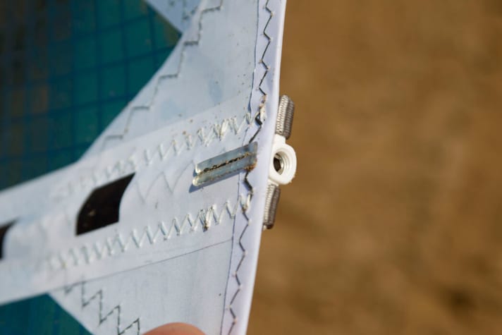   The new batten tensioner from North Sails also saves weight and provides good protection.