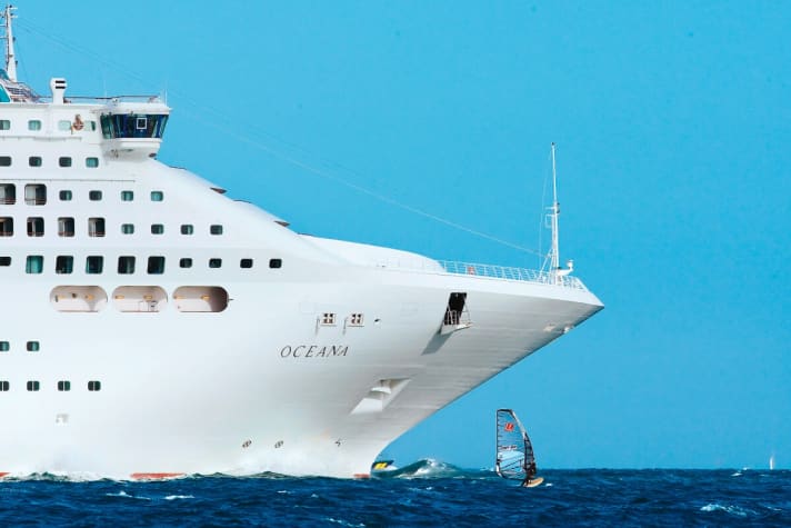 Commercial shipping has right of way