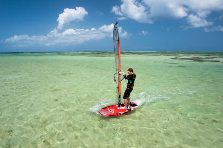 Luffing on a closehauled course