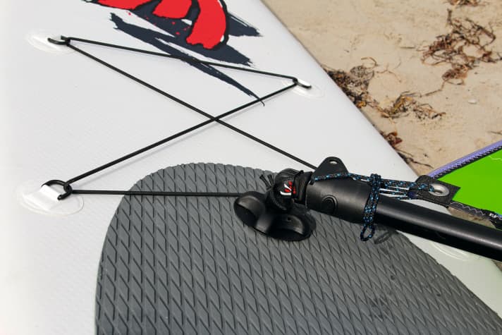 Stand area with soft deck