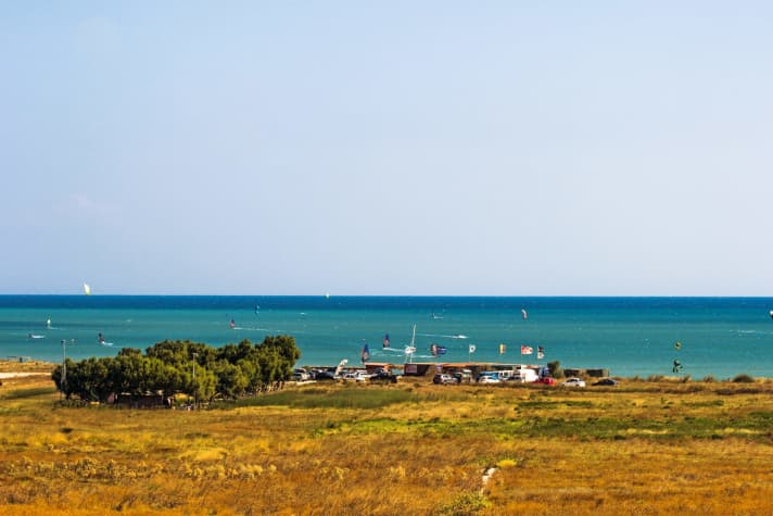 Limnos is also one of the best combination spots, offering a lot of wind and different spot conditions.