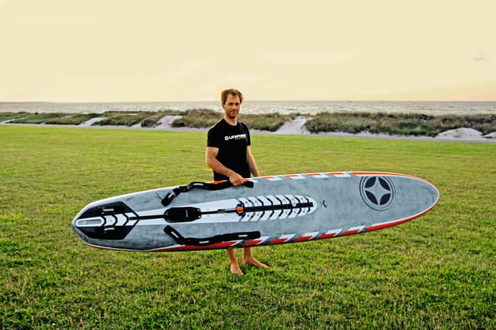 Fabian Grundmann mit dem neuen Unifiber Proteus