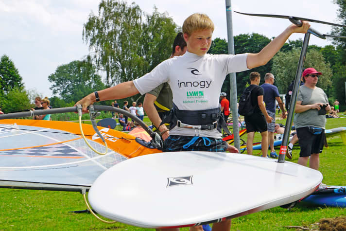 The first DSV Foil Camp for young talent took place at Dümmer in July 2020.