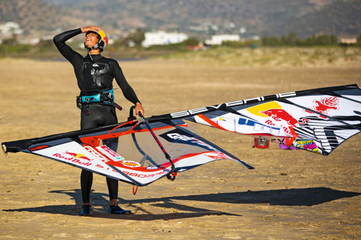 Ein bisschen Schwund ist immer – sagt man. Das bekam auch Lennarts Segel zu spüren.