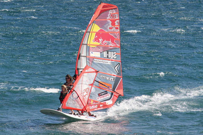 Mit vier Jahren stand Liam das erste Mal mit Papa Björn auf dem Tandem