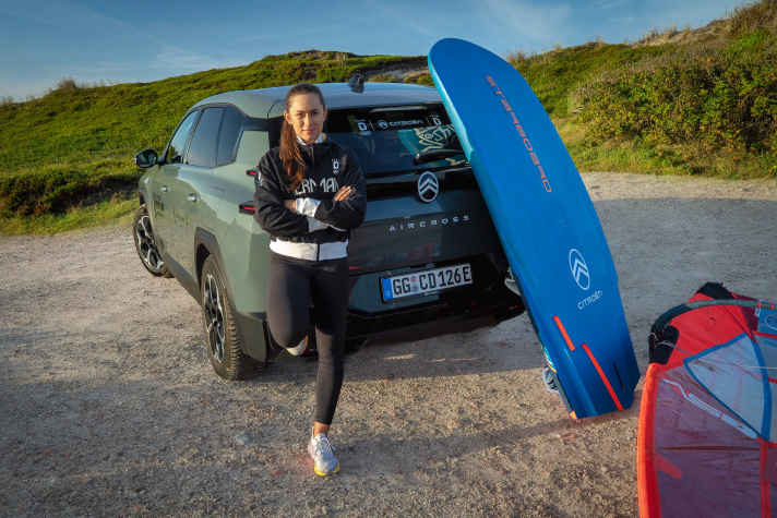 Citroën is a partner of the German Olympic team; Theresa was introduced as a brand ambassador on Sylt.