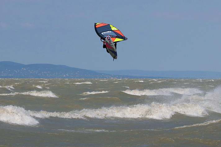 Bertalan at his home spot, Lake Balaton