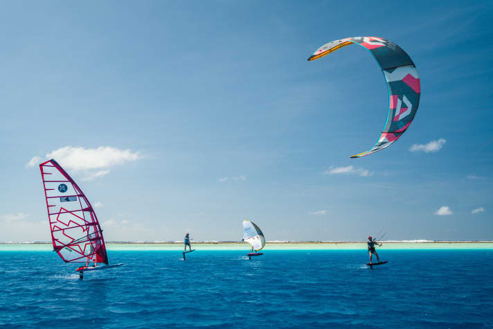 "Quite nice" foiling off the coast of Valais