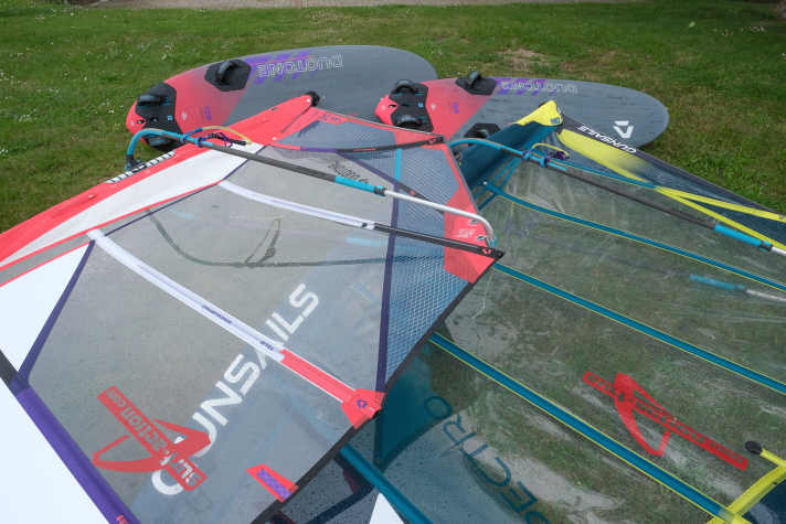 All sails were extensively tested against each other on identical boards.