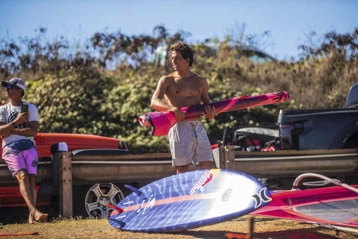 Team rider Kai Lenny also brings input from other sports