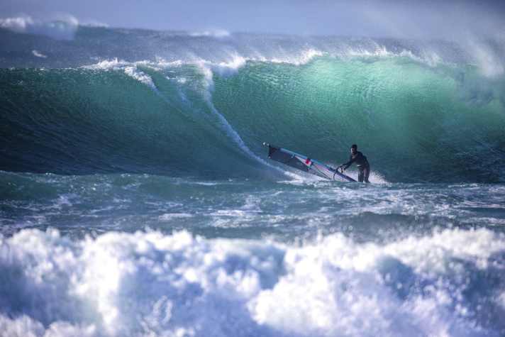 The locals say that Osthassel is the place to go if the waves get too high elsewhere - how high do you think they were that day?