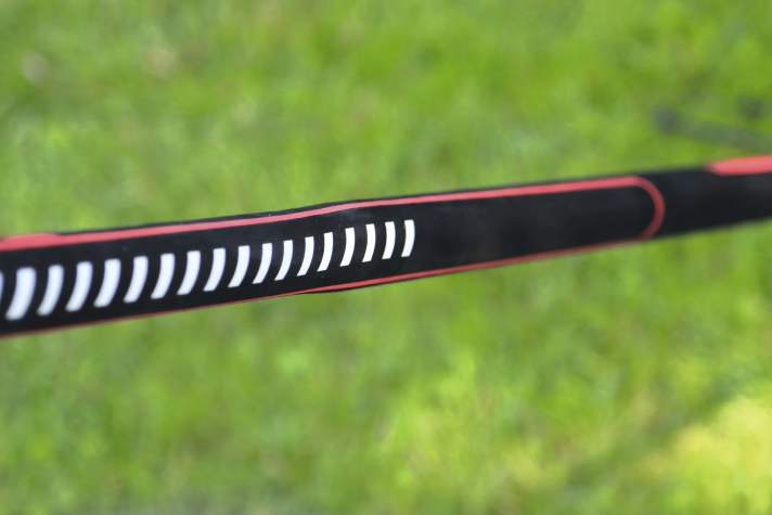 Some booms become thicker towards the back end.