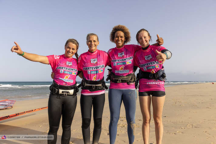 The top four in the women's single elimination.