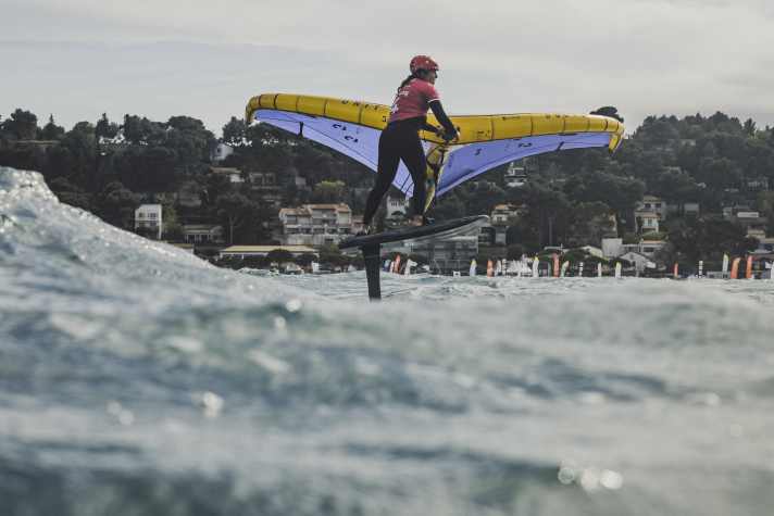 She won, but it was close - Nia Suardiaz won the slalom at the GWA Wingfoil World Cup Leucate
