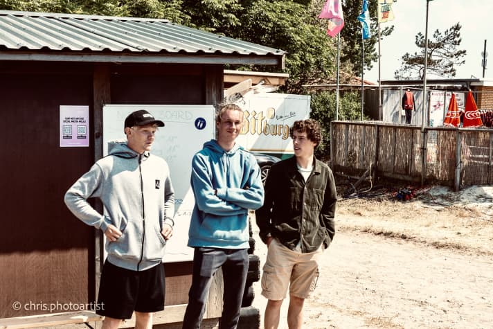 Die GWT-Organisatoren Nick Spangenberg, Lars Bubelach und Sebastian Bale