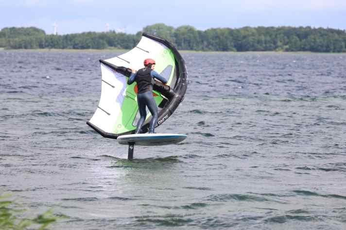 Jibe variations such as the race jibe or duck jibe have less braking effect in light winds