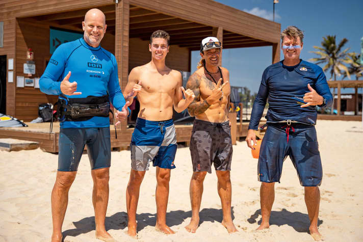 Auch Liam und Björn Dunkerbeck genossen den Komfort im Robinson Club. | Foto Martin Miseré