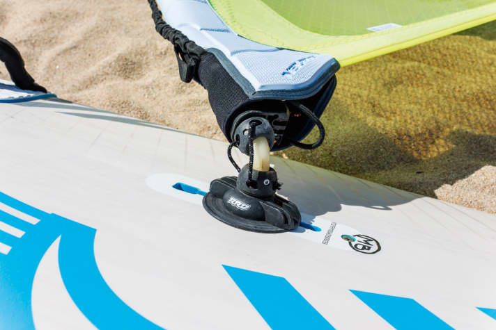 The base plate connects board and rig