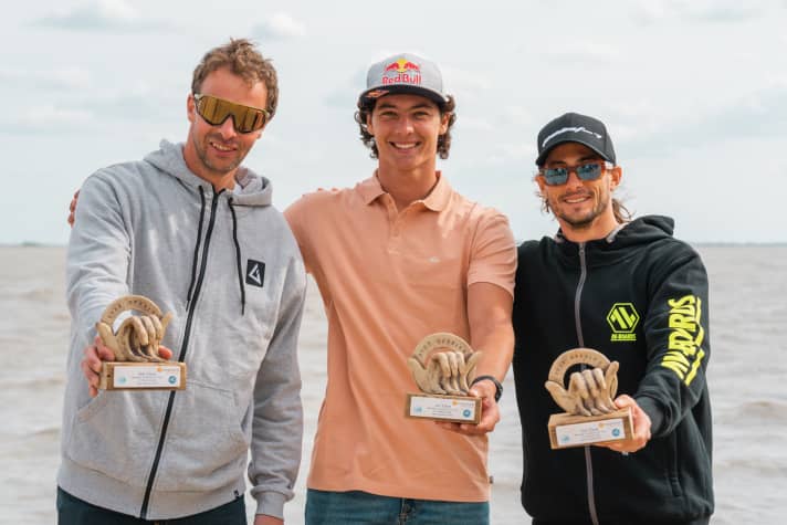 Die Top Drei: Lennart Neubauer (1), Steven van Broeckhoven (2) und Jacopo Testa (3)