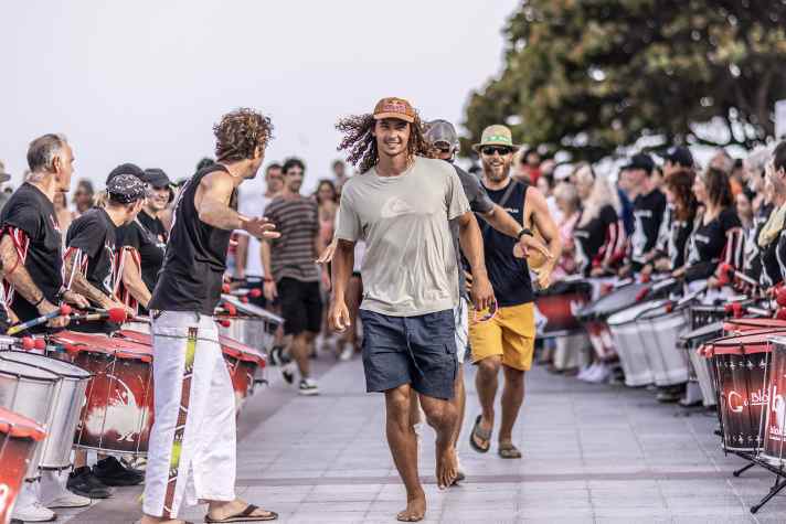 Einlauf beim Wave World Cup auf Teneriffa.