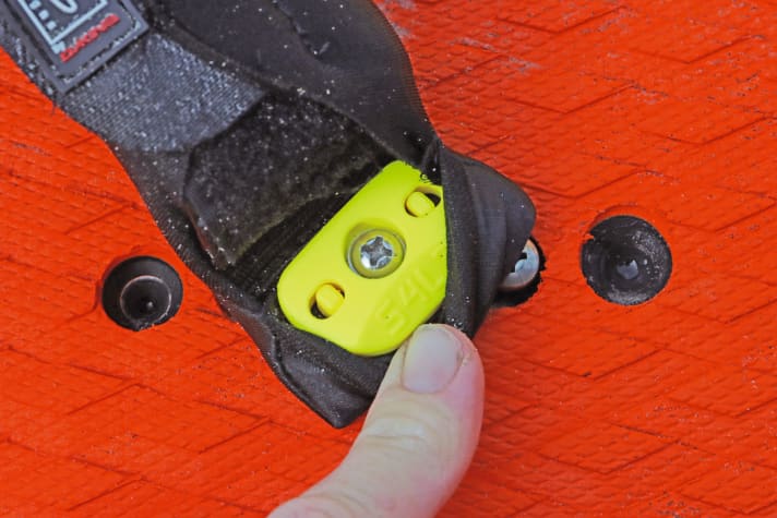 Step 2: Insert the ATW plate and original screw into the foot loop