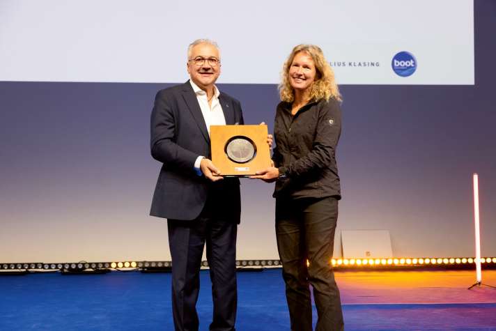 Neuschäfer at the Seamaster 2024 award ceremony at boot.