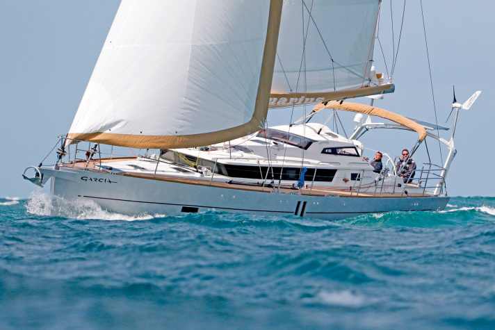 Garcia Exploration 52: Länge 15,60 m; Breite 4,80 m; Gewicht 19,5 t; 1.434.300 Euro.