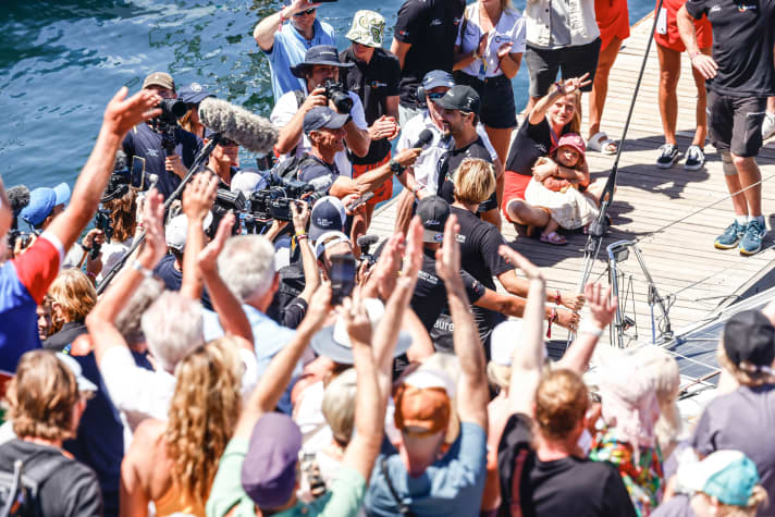 Farewell interview before the start of the stage with Team Malizia's skipper Boris Herrmann
