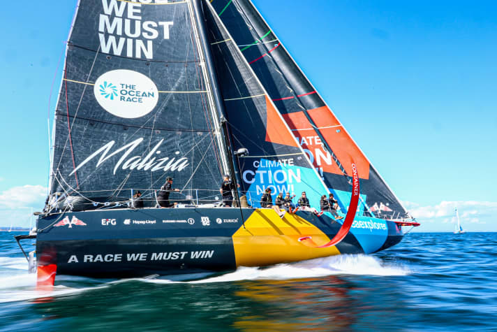 The Ocean Race 2022-23 - 5 juin 2023. Essais de vitesse à Aarhus. Team Malizia, IMOCA.