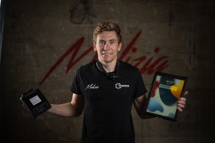 Will Harris beim Malizia-Fotoshooting in Lorient