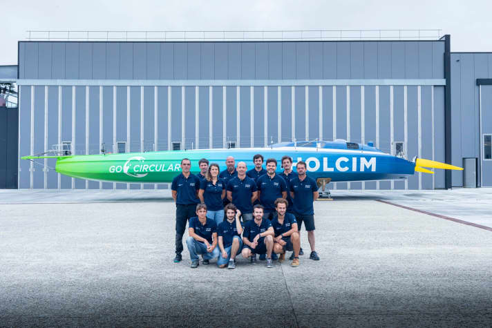 Kevin Escoffier and his Team Holcim - PRB set course for The Ocean Race