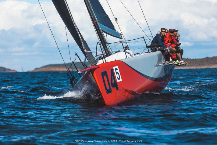 The GP 42 "X-Day" with skipper Lars Hückstedt