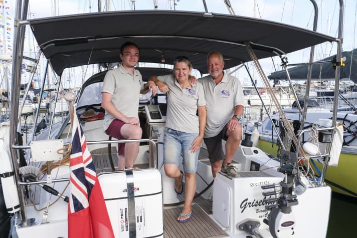   Die Crew von Nicola Stamp auf der Hanse 370 “Griselda”