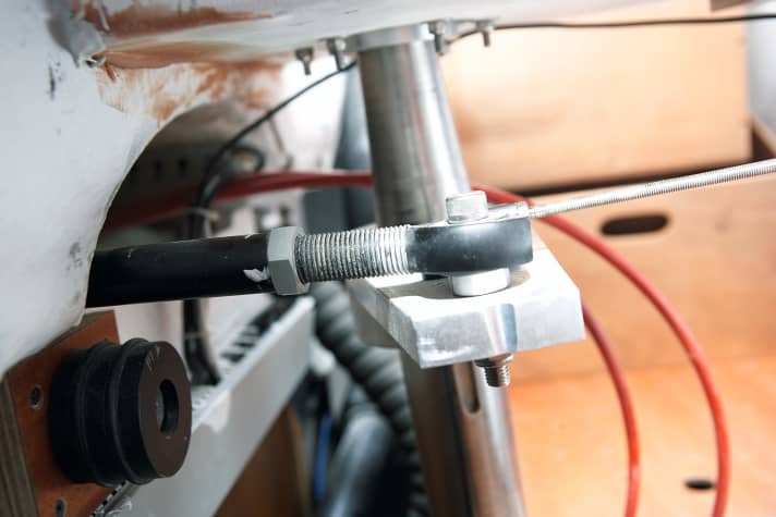 Push rod systems can be readjusted. If the ball has play, tighten the nut and the ball will expand