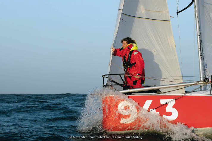   Burke auf seiner Pogo 3