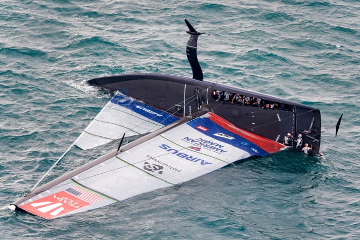   Avec "Patriot", c'est aussi la fierté des Américains qui a chaviré lors de la 36e America's Cup Studio Borlenghi