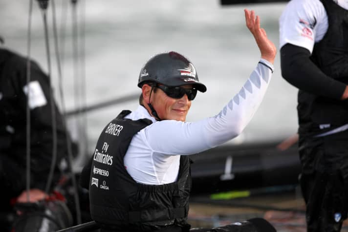   L'indicateur de direction : Dean Barker, conducteur de "Team New Zealand" est certainement l'un des meilleurs dans son domaine.