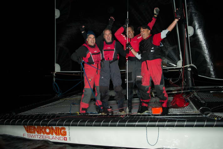   Fastest: "Sonnenkönig" crew, Stefan Staehli on the left