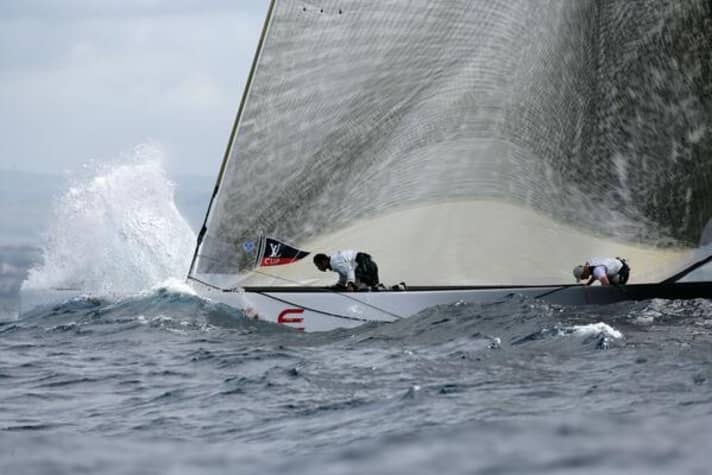   Difficult conditions. Fresh wind and high waves demanded everything from the crews