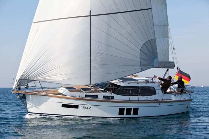   Le Sirus 310 DS sous Code Zero lors du test YACHT