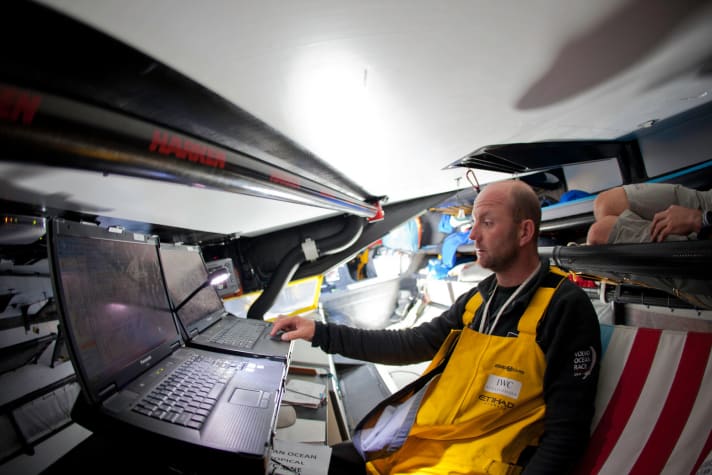   The boss in the sat nav swing: Abu Dhabi's Ian Walker will soon have to come up with something if he wants to be better than fifth at the stage finish at home