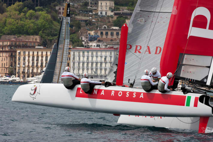   Rapide et risqué : Luna Rossa avec vent de bâbord