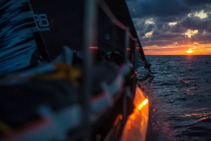   Westbound: Puma was the first boat to feel the effect of the doldrums
