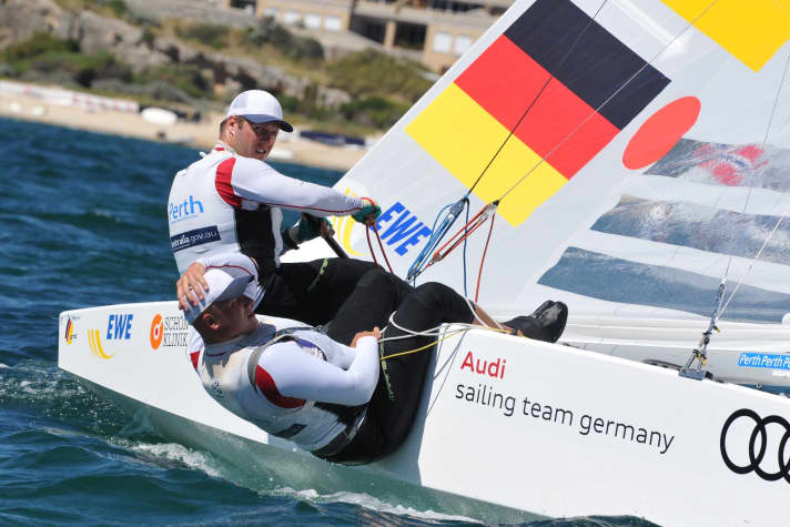   Primi a partire per la regata olimpica di domenica: Robert Stanjek e Frithjof Kleen